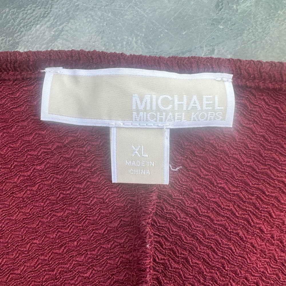 Michael Kors Rich Burgundy Knit Top